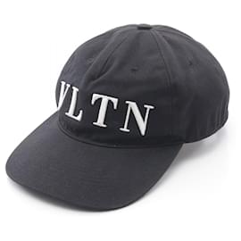Valentino Garavani-Valentino Garavani Cotton Cap-Black