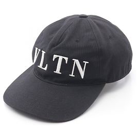 Gorra de algodón Valentino Garavani Negro