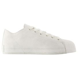 Y3 Baskets Nizzastar Lo - Y-3 - Cuir - Gris Blanc