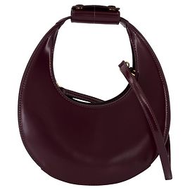 Mini Bolsa Lua - Staud - Couro - Borgonha Vermelho Bordeaux