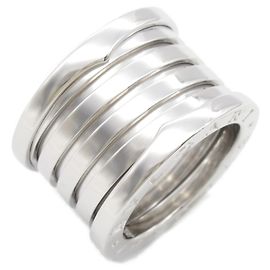 Bulgari BVLGARI B-zero1 K18WG Ring Size 9 Silvery Metallic