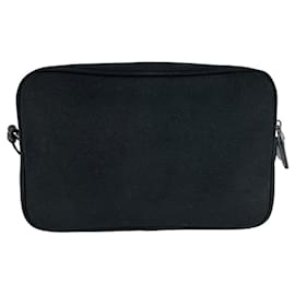 Prada-Prada Canvas/Leather Clutch Bag-Black