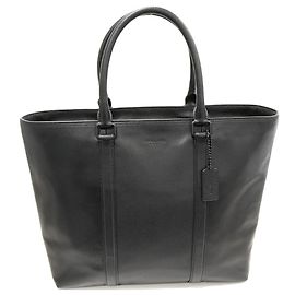 Coach Metropolitan Calf Tote Bag Black