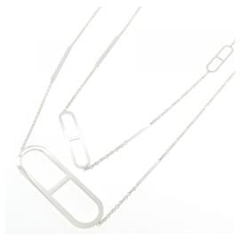 Hermès-Hermes Ever Chaine d'Ancre 925 Silver Necklace-Silvery,Metallic