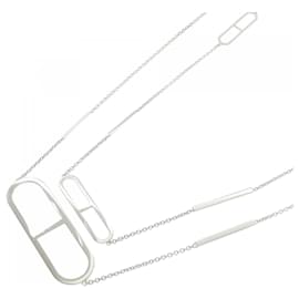 Hermès-Hermes Ever Chaine d'Ancre 925 Silver Necklace-Silvery,Metallic