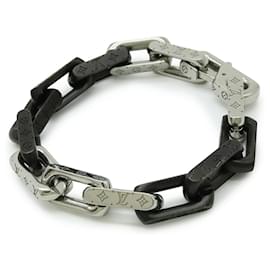 Louis Vuitton-Louis Vuitton Monogram Stainless Steel Bracelet-Silvery,Metallic