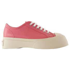 Baskets à lacets - Marni - Cuir - Rose Rose