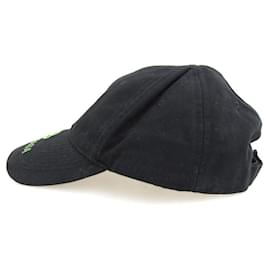 Balenciaga-Boné de beisebol com bordado de logo Balenciaga-Preto