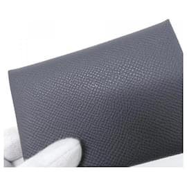 Hermès-Hermes Calvi Duo Epsom Coin Case-Grey