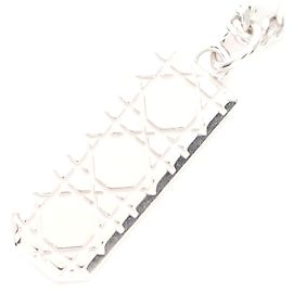 Dior Homme Silver Necklace Silvery Metallic