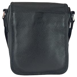 Prada-Prada VITELLO PVC Shoulder Bag-Black