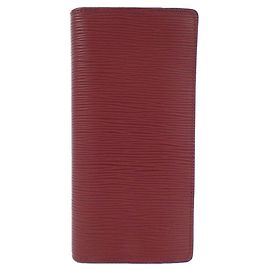 Louis Vuitton Epi Long Wallet Red