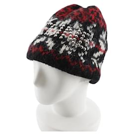 Céline-Celine Wool Knit Hat-White