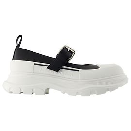 Glatter Absatz Mary Jane - Alexander McQueen - Leder - Schwarz Schwarz