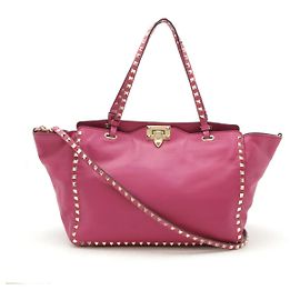 Valentino Garavani Valentino Rockstud Leder Tote Bag Pink
