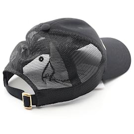 Céline-Celine Canvas Cap-Black