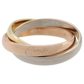 Cartier-Cartier Trinity Au750 Ring Size 13-Golden,Metallic