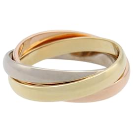 Cartier-Cartier Trinity Au750 Ring Size 13-Golden,Metallic