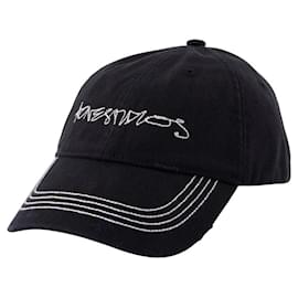 Cappello - Acne Studios - Cotone - Nero Nero