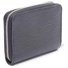 Louis Vuitton-Louis Vuitton Zippy Coin Purse Epi Noir-Black