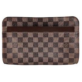 Louis Vuitton-Louis Vuitton Saint Louis Damier Clutch Bag-Brown