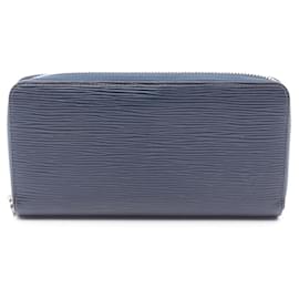 Louis Vuitton-Louis Vuitton Zippy Wallet Epi Long Wallet-Blue