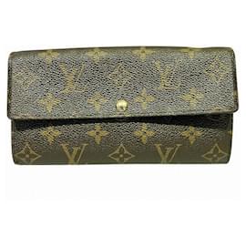 Louis Vuitton-Louis Vuitton Portefeuille Sarah Monogram Long Wallet-Brown