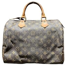 Louis Vuitton-Louis Vuitton Speedy 30 Monogram Handbag-Brown