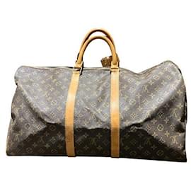 Louis Vuitton-Louis Vuitton Keepall Monogram Boston Bag-Brown