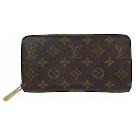Louis Vuitton-Louis Vuitton Zippy Wallet Monogram Long Wallet-Brown