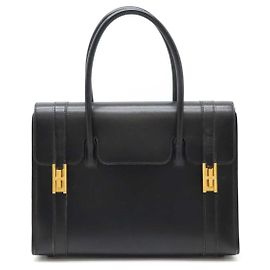 Hermès Hermes Drag 27 Handbag Black Leather Black