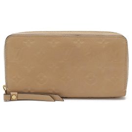 Zippy Geldbörse Monogram Empreinte Louis Vuitton Braun Beige