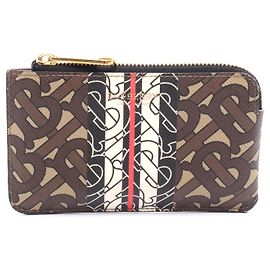 Portafoglio Moneta Burberry TB Monogram Marrone