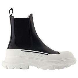 High Rubber Ankle Boots - Alexander McQueen - Leather - Black Black