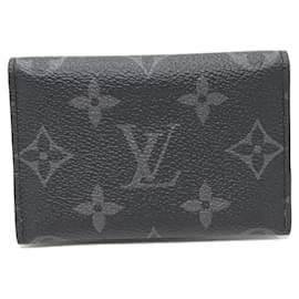 Louis Vuitton-Louis Vuitton Porte Cartes Slim Monogram Card Case-Black
