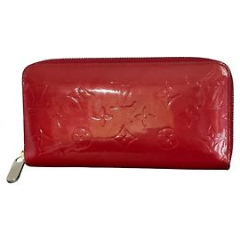 Portafoglio Lungo Zippy Vernis Louis Vuitton Rosso