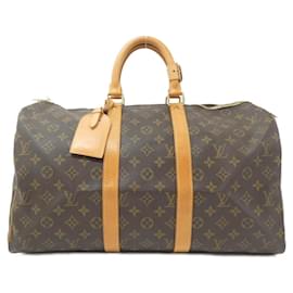 Louis Vuitton-Louis Vuitton Keepall Monogram Boston Bag-Brown