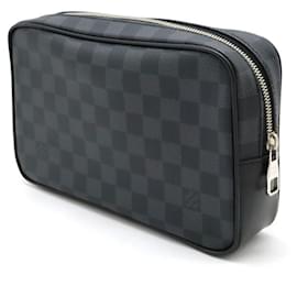 Louis Vuitton-Louis Vuitton Damier Graphite Pochette Kasai Clutch-Black