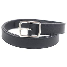Yves Saint Laurent Leder Gürtel Saint Laurent Paris Schwarz