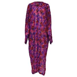 Dries Van Noten Dunny Printed Maxi Dress in Multicolor Viscose Multiple colors
