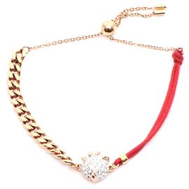 Pulseira Dragão & Fênix Swarovski em Cristal Dourado Dourado Metálico