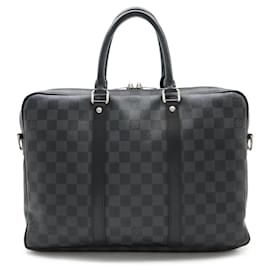 Louis Vuitton-Louis Vuitton Damier Graphite Business Bag-Black