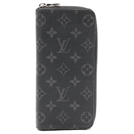 Louis Vuitton-Louis Vuitton Zippy Wallet Monogram Eclipse-Black