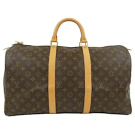 Louis Vuitton-Louis Vuitton Keepall Monogram Boston Bag-Brown