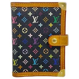 Louis Vuitton-Louis Vuitton Monogram Multicolore Agenda PM Planner Cover-Black