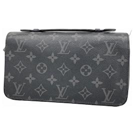 Louis Vuitton-Louis Vuitton Monogram Eclipse Zippy XL Long Wallet-Black