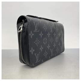Louis Vuitton-Louis Vuitton Monogram Eclipse Zippy XL Long Wallet-Black