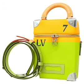 Louis Vuitton-Louis Vuitton Men's Vertical Box Trunk Handbag-Golden