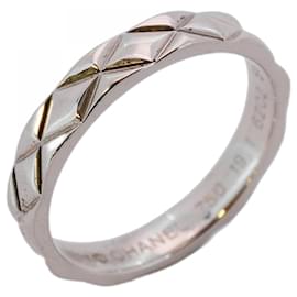 Chanel-Chanel Matelasse Band Ring in 18K White Gold-Other