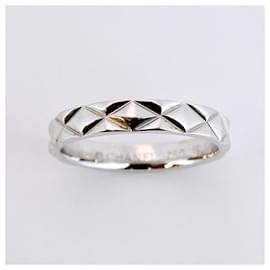 Chanel-Chanel Matelasse Band Ring in 18K White Gold-Other